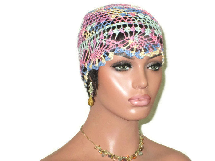 Handmade Pink Pineapple Lace Cloche, Pastel, Variegate - Couture Service  - 3
