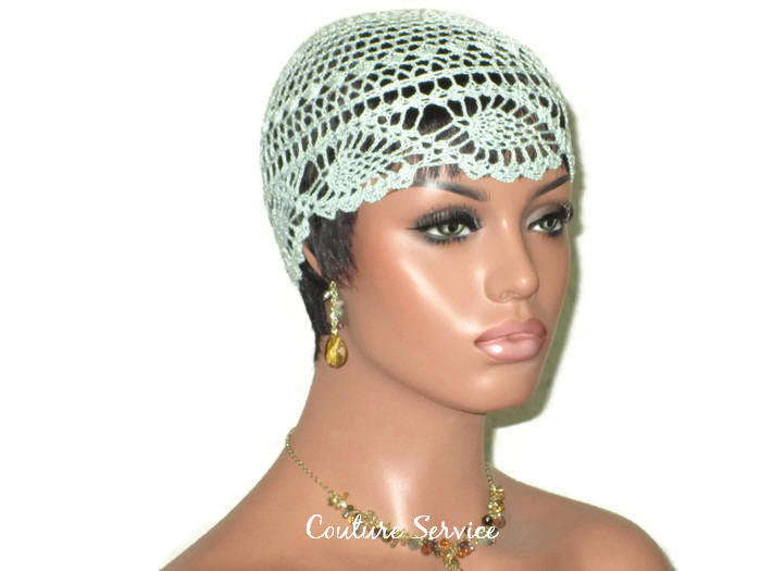 Handmade Green Mint Pineapple Lace Cloche - Couture Service  - 1