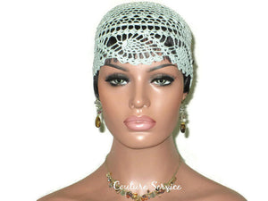 Handmade Green Mint Pineapple Lace Cloche - Couture Service  - 2