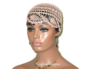 Handmade Peach Pineapple Lace Cloche - Couture Service  - 3