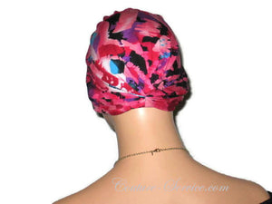 Handmade Pink Chemo Turban, Abstract, Rose - Couture Service  - 3