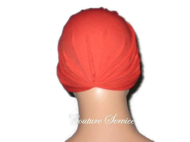 Handmade Orange Chemo Turban - Couture Service  - 3