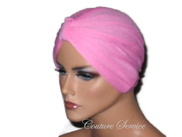 Handmade Pink Chemo Turban - Couture Service  - 2