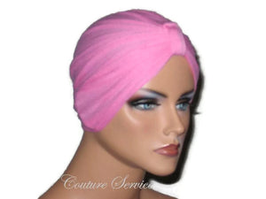 Handmade Pink Chemo Turban - Couture Service  - 4