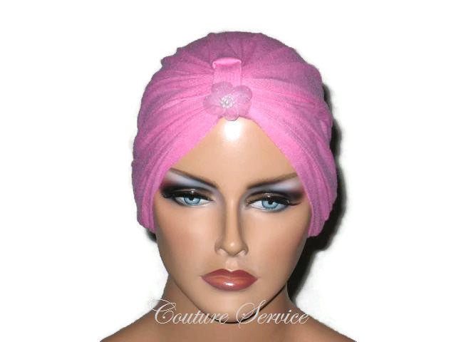 Handmade Pink Chemo Turban - Couture Service  - 5