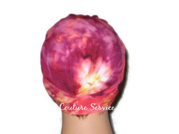 Handmade Red Single Knot Turban, Tie Dye - Couture Service  - 3