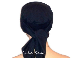 Handmade Black Turban Hat, Lined, Wrapped - Couture Service  - 3