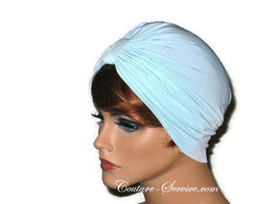 Handmade Blue Single Knot Turban, Powder - Couture Service  - 2