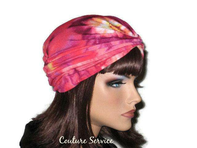 Handmade Red Pleated Turban, Tie Dye – Couture Service