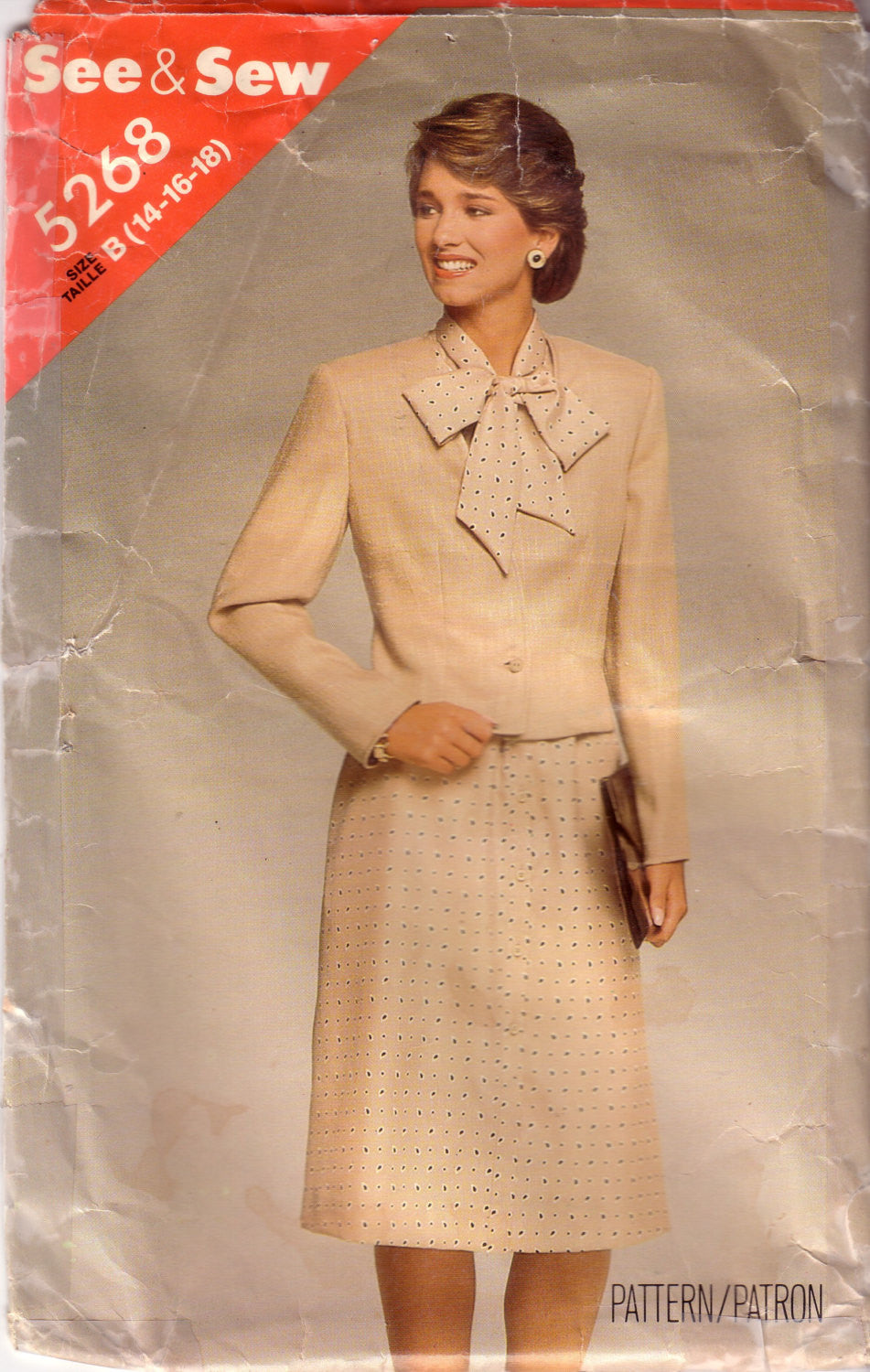 Vintage Butterick 5268, Misses Jacket, Dress, Size 14, 16, 18 - Couture Service  - 1