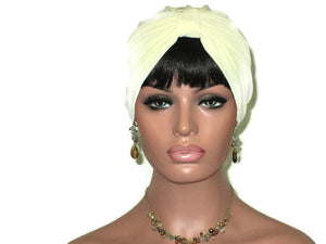 Handmade Cream Double Knot Turban - Couture Service  - 2