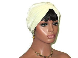 Handmade Cream Double Knot Turban - Couture Service  - 3