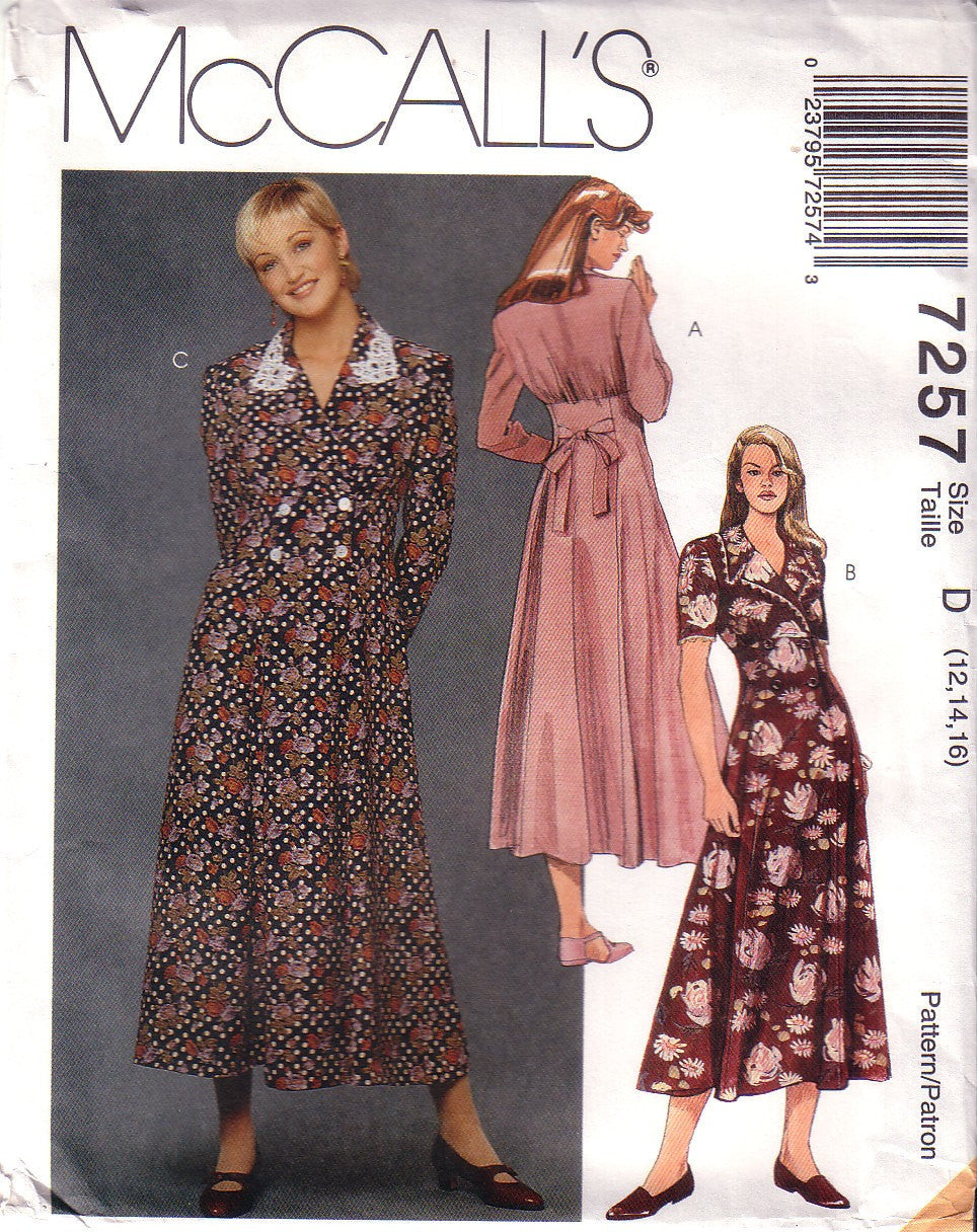 Vintage McCall's 7257, Misses Flared Dress, Size 12, 14, 16 - Couture Service  - 1