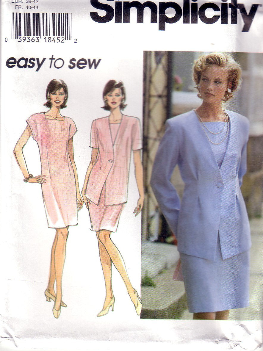 Vintage Simplicity 9899, Misses, Dress, Jacket, Size 12, 14, 16 - Couture Service  - 1