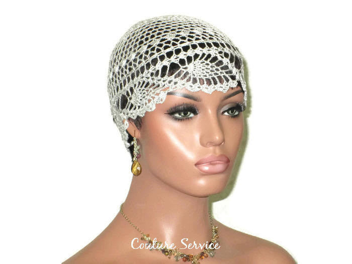Handmade Grey Cloud Pineapple Lace Cloche - Couture Service  - 3