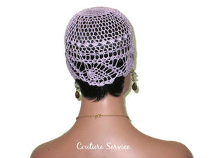 Handmade Purple Pineapple Lace Cloche, Orchid - Couture Service  - 4
