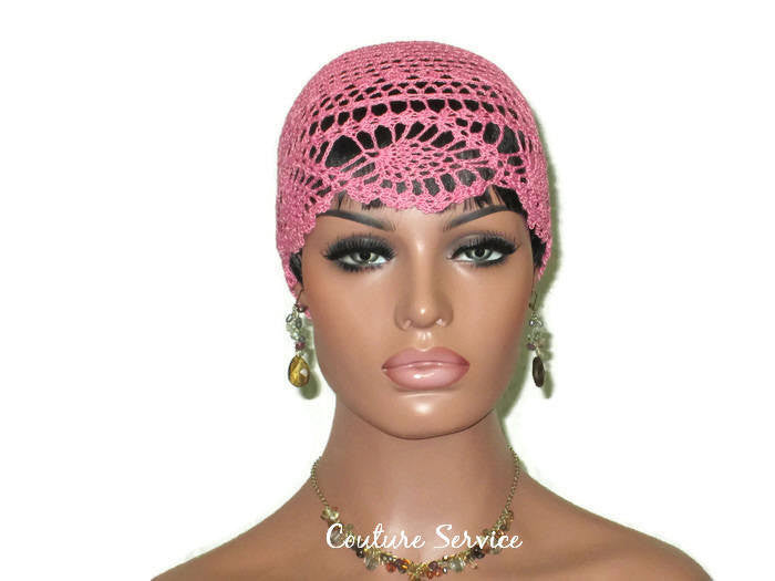 Handmade Pink Pineapple Lace Cloche, Tropical - Couture Service  - 2