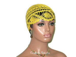 Handmade Yellow Pineapple Lace Cloche, Golden - Couture Service  - 3