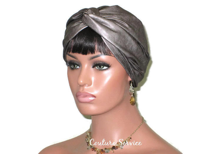Handmade Leather Turban, Nickel - Couture Service  - 1