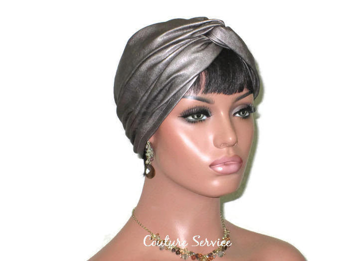 Handmade Leather Turban, Nickel - Couture Service  - 3